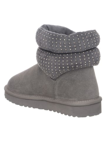 Liu Jo Leder-Boots in Grau