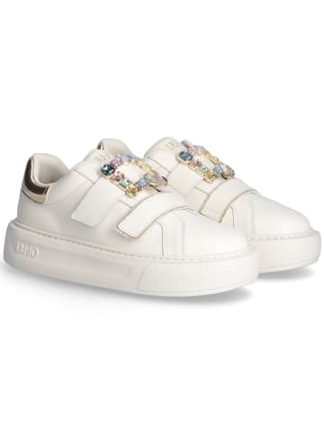 Liu Jo Leder-Sneakers in Creme