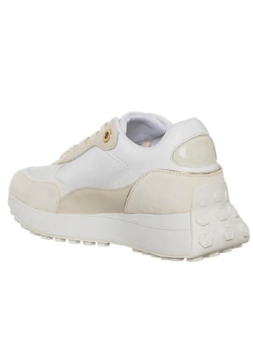 Liu Jo Leder-Sneakers in Creme