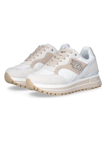 Liu Jo Leren sneakers wit/beige