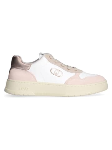 Liu Jo Leren sneakers wit/beige