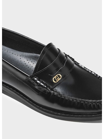 Liu Jo Skórzane mokasyny "Moci" w kolorze czarnym