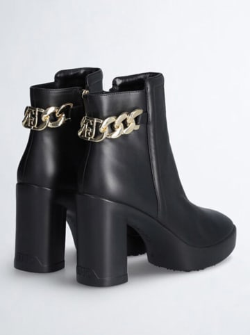 Liu Jo Leder-Ankle-Boots in Schwarz