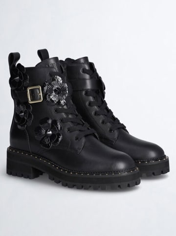 Liu Jo Leder-Boots in Schwarz