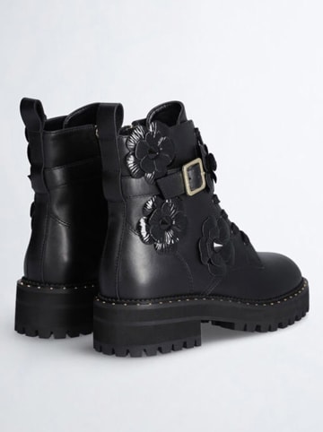 Liu Jo Leder-Boots in Schwarz