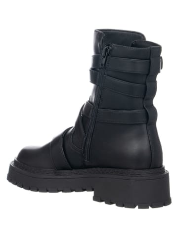 Liu Jo Leder-Boots in Schwarz