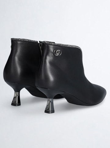 Liu Jo Leder-Ankle-Boots in Schwarz