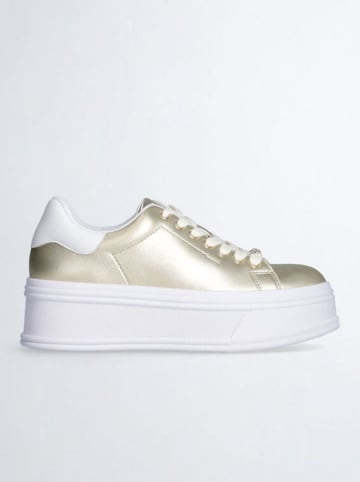 Liu Jo Leren sneakers "Selma" goudkleurig