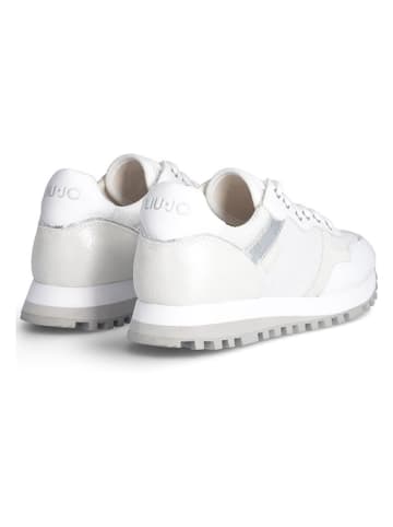 Liu Jo Skórzane sneakersy w kolorze białym