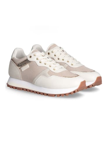 Liu Jo Leder-Sneakers in Beige
