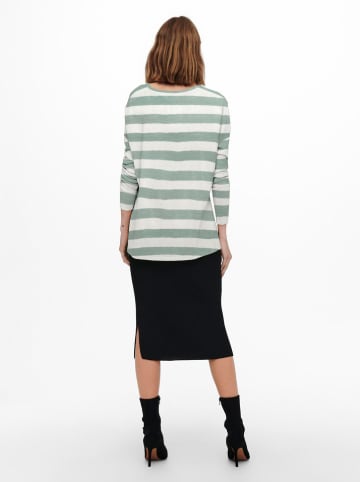 ONLY Sweter w kolorze kremowo-zielonym