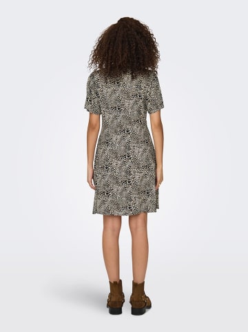 ONLY Jurk zwart/lichtbruin