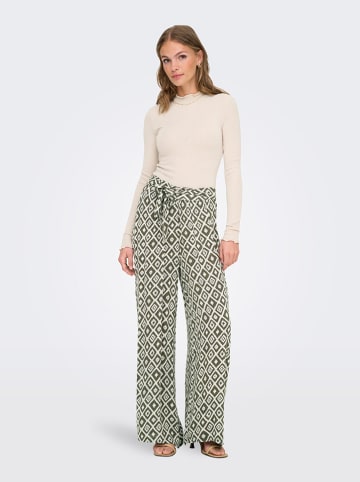 ONLY Hose in Weiß/ Khaki