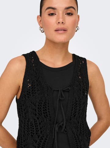 ONLY Gebreide bodywarmer zwart