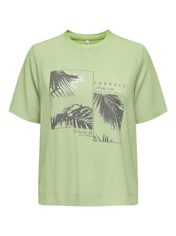 ONLY Shirt "New Flora" in Grün