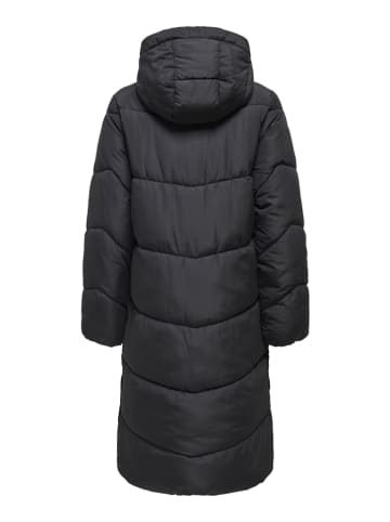 ONLY Doorgestikte mantel zwart