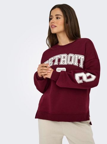 ONLY Bluza w kolorze bordowym