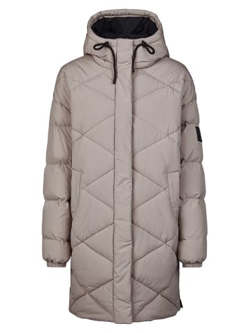 ELBSAND Płaszcz pikowany "Yva" w kolorze beżowym