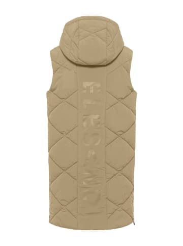 ELBSAND Steppweste "Yara" in Taupe