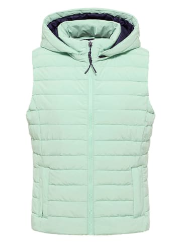 ELBSAND Doorgestikte bodywarmer "Cara" mintgroen