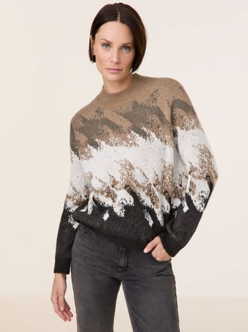 TAIFUN Trui camel/zwart