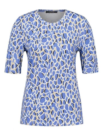 TAIFUN Shirt in Blau/ Beige