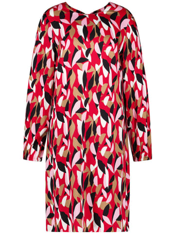 TAIFUN Kleid in Rot/ Schwarz/ Weiß