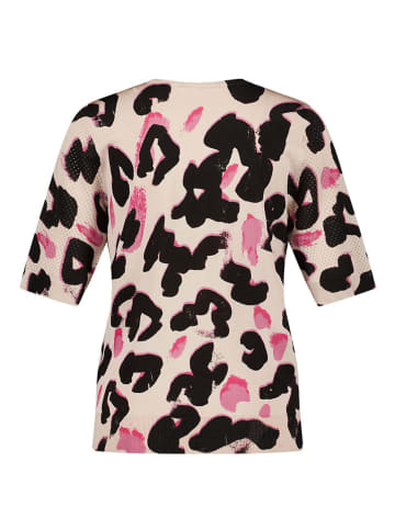 TAIFUN Pullover in Beige/ Schwarz