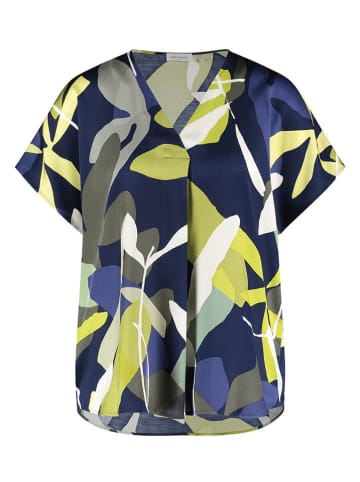 Gerry Weber Bluse in Dunkelblau/ Grün