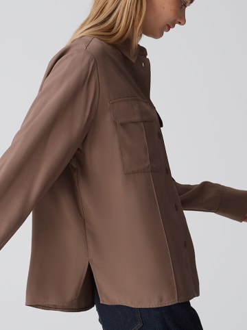 OPUS Koszula "Flara" w kolorze jasnobrązowym