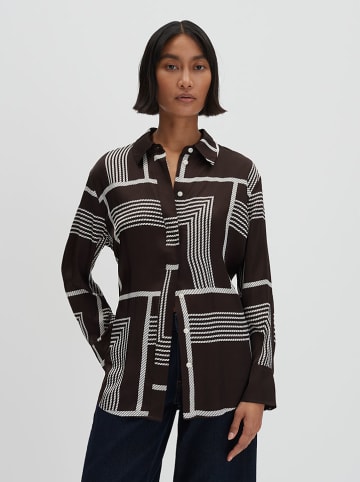 Someday Blouse bruin/wit