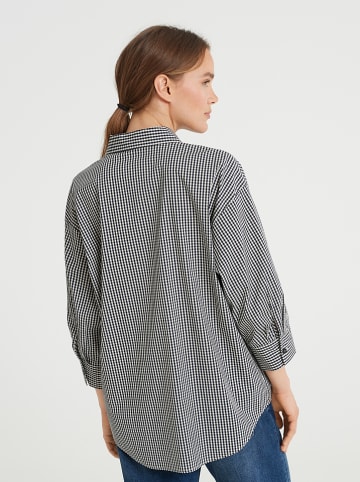 OPUS Blouse "Fanas" zwart/wit