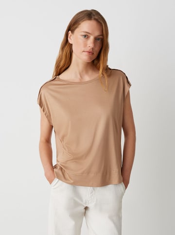OPUS Koszulka w kolorze jasnobrązowym