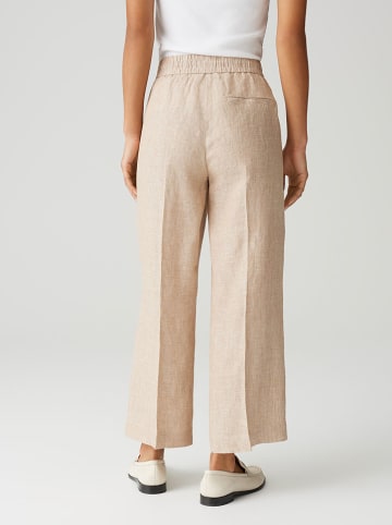 OPUS Linnen broek beige