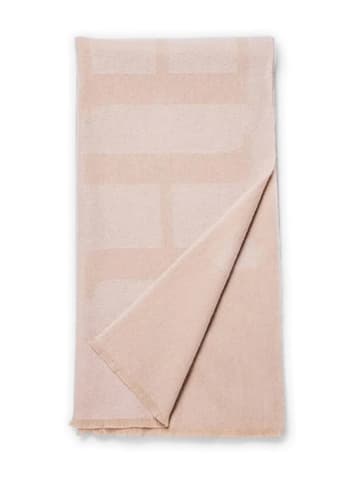 Hey Marly Wełniany szal "Signature" w kolorze jasnoróżowym - 200 x 55 cm