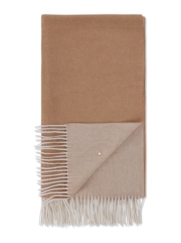 Hey Marly Wollen sjaal "Classic" crème/beige - (L)250 x (B)65 cm