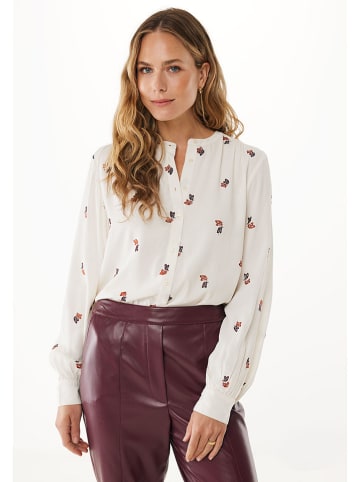 Mexx Blouse ''Embroidery'' wit/bruin