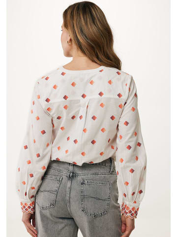 Mexx Bluse in Weiß/ Orange