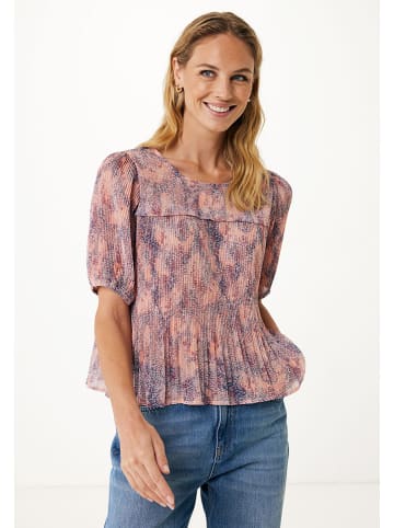 Mexx Bluse in Rosa/ Blau