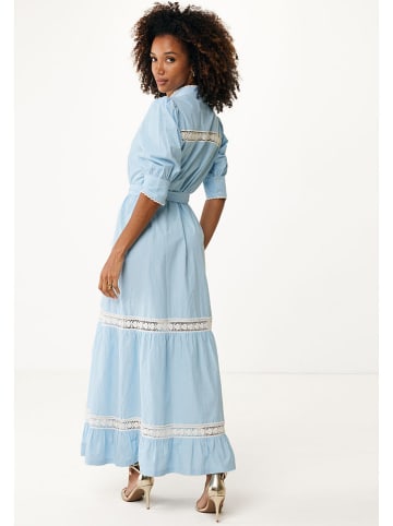 Mexx Kleid in Hellblau/ Weiß