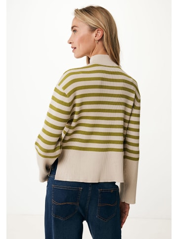 Mexx Sweter w kolorze beżowo-oliwkowym