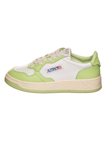 AUTRY Leren sneakers "Medalist" wit/groen