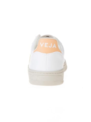 Veja Sneakers "V 10" wit/oranje