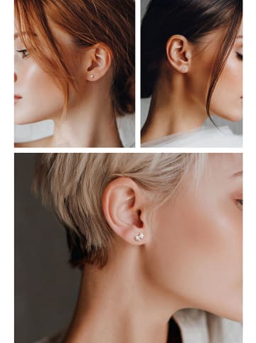 Created with Love 3-częściowy zestaw kolczyków-wkrętek "Passion" z cyrkoniami