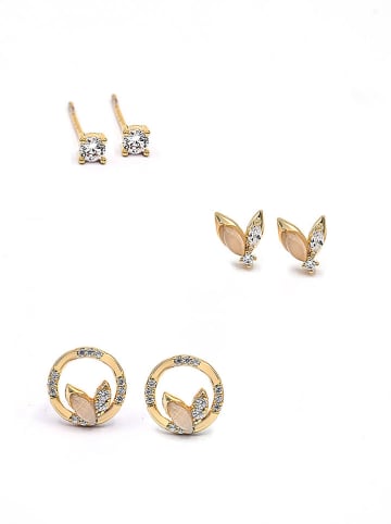 Created with Love 3-delige set: oorstekers "Precious" met edelstenen