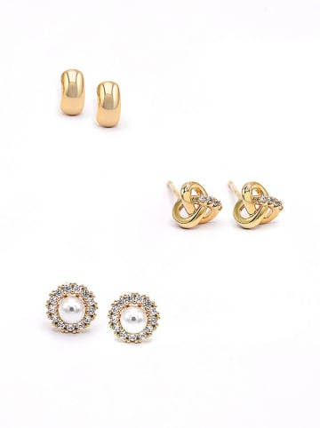 Created with Love 3er-Set: Ohrstecker mit Edelsteinen "Magic"