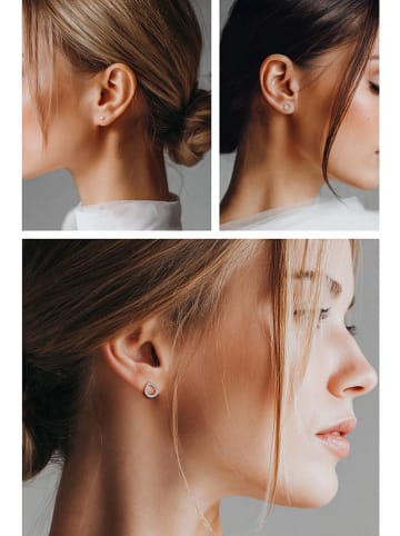 Created with Love 3-delige set: oorstekers "Radiance" met edelstenen