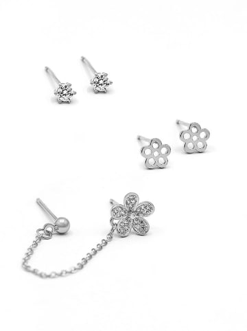 Created with Love 3-delige set: oorstekers "Treasure" met edelstenen