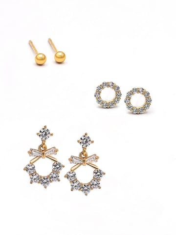 Created with Love 3-delige set: oorstekers "Sweet" met edelstenen