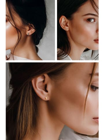 Created with Love 3er-Set: Ohrstecker mit Edelsteinen "Snow"